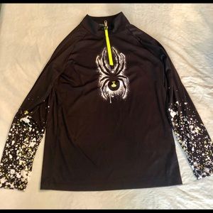 SPYDER 1/4 Zip Ling Sleeve Ski Shirt SZ L (14/16)